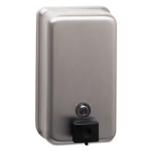 Bobrick Washroom B-2111 - Classic Series Stainless Steel Soap Dispenser - 40 Oz