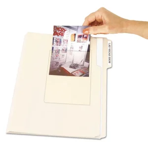 C-line 70346 - Clear Peel and Stick Photo Holders, 4x6, 10-Pack