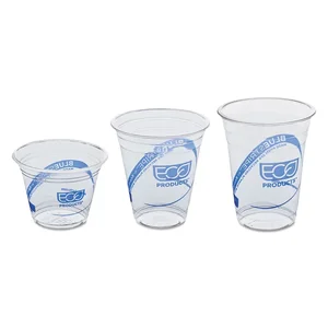 Eco-products,inc. EP-CR20 - 20 Oz Recyclable Cold Cups with Blue Stripe - 1000 Count