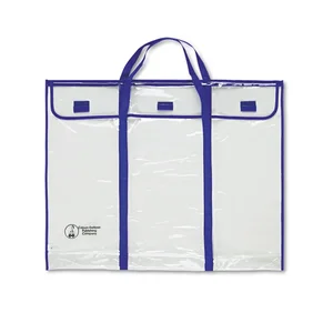 Carson-dellosa Education 5638 - Blue and Clear Bulletin Board Storage Bag - 30" X 24"
