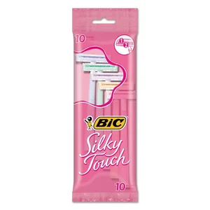 Bic STWP102 - Silky Touch Women's Disposable Razors, 10 Pack