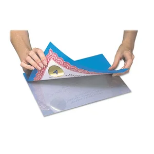 C-line CLI 65009 - Cleer Adheer Laminating Sheets with Antimicrobial Protection - Clear, One-Sided, 9 x 12, 50/BX, 65009