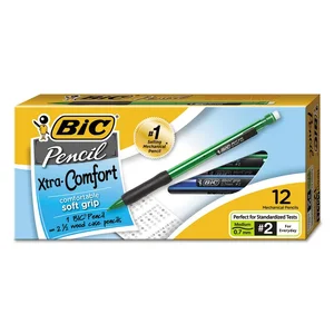 Bic BIC MPG36BK - Matic Grip Mechanical Pencils - #2 Lead - 0.7 mm Lead Diameter - Assorted Lead - Plastic Barrel - 36 / Box