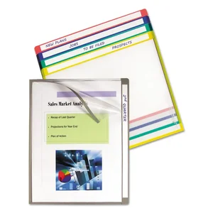 C-line 62160 - Assorted Write-On Project Folders - Letter Size, 25/Box