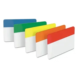 3m MMM 686ALYR - Post-it® Durable Tabs - Primary Colors - Write-on Tab(s) - 2 Tab Height x 1.50 Tab Width - Aqua, Lime, Yellow, Red Tab(s) - 24 / Pack
