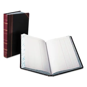 Esselte Pendaflex Corp. 38-150-R - 150-Page Black/Red Record Account Book - 9.625" x 7.625"