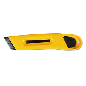 Consolidated Stamp 091467 - Retractable Plastic Utility Knife - Yellow