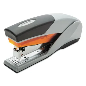 Acco Brands S7066402A - Swingline Optima 25 Reduced Effort Stapler - 25 Sheets Capacity - 210 Staple Capacity - Full Strip - 1/4 Staple Size - Gray, Orange