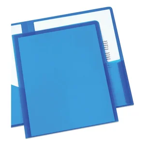 Avery Dennison AVE 47811EA - Avery® Letter Pocket Folder - 8 1/2 x 11 - 20 Sheet Capacity - 2 Internal Pocket(s) - Polypropylene - Blue - 1 Each
