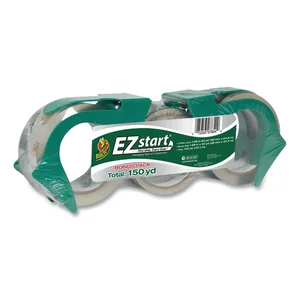 Shurtech 1079097 - EZ Start Premium Packaging Tape Set, Clear, 3 Pack