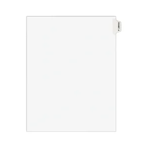 Avery Dennison AVE 01383 - Avery® Individual Legal Exhibit Dividers - Avery Style - 1 Printed Tab(s) - Character - M - 8.5 Divider Width x 11 Divider Length - Letter - White Paper Divider - Paper Tab(s) - 25 / Pack
