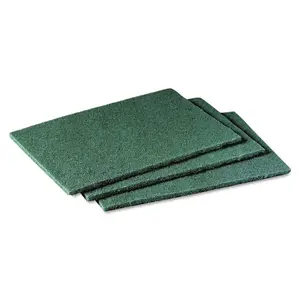 3m MMM 96CC - Scotch-Brite General-Purpose Scouring Pads - 9 Height x 6 Width x 7 Length - 10/Pack - Synthetic Fiber - Green