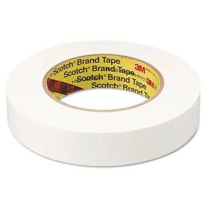 3m 0256 - Printable Flatback Paper Tape, 1" x 60 Yards, White