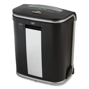 Acco Brands GBC 1758495 - GBC SX16-08 Cross-Cut Jam Free Shredder, 16 Sheets, 1-5 Users - Cross Cut - 16 Per Pass - for shredding Paper, DVD, CD, Credit Card, Paper Clip, Staples - 0.156 x 1.750 Shred Size - P-3 - 7 ft/min - 9 Throat - 20 Minute Run Time - 10 Minute Cool Down Time - 8 gal Wastebin Capacity - Black, Silver