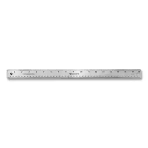 Acme United Corporation ACM 10417 - Westcott Stainless Steel Rulers - 18 Length 1 Width - 1/16, 1/32 Graduations - Metric, Imperial Measuring System - Stainless Steel - 1 Each - Stainless Steel
