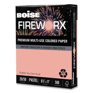 Cascades MP2207PK - FIREWORX Premium Colored Paper, Powder Pink, 11x17