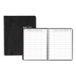 House Of Doolittle 281-02 - Daily Appointment Book for 8, 11x8.5 Inches, Black
