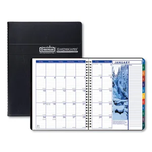 House Of Doolittle 273-02 - Earthscapes Weekly/Monthly Planner - Black, 2024 Edition