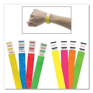 Advantus Corporation AVT 75511 - Advantus 500-Pack Tyvek Colored Wrist Bands - 3/4 x 9 3/4 Length - Green - 500 / Pack