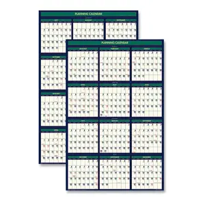 House Of Doolittle 390 - Reversible Business and Academic Wall Calendar 2024