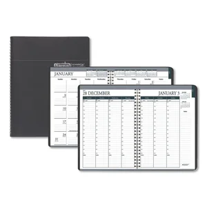 House Of Doolittle 283-02 - Weekly Monthly Planner 2024 - Black Leatherette
