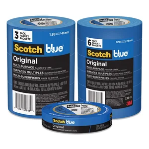 3m MMM 209048EP3 - ScotchBlue Multi-Surface Painter's Tape - 60 yd Length x 1.88 Width - Paper - 3 / Pack - Blue