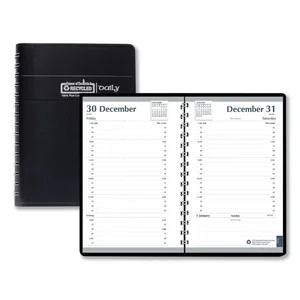 House Of Doolittle 288-02 - 2023 Daily Appointment Book, 5" x 8", Black Cover