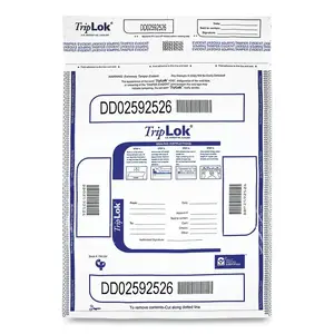 Controltek 585043 - TripLok Deposit Bags, 12x16, 100 Count, White