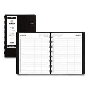 Blue Sky 123844 - Daily Appointment Planner for Four, Black 2023