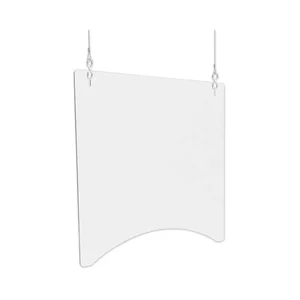 Deflecto PBCHPC2436 - Clear Polycarbonate Hanging Barrier Panel - 23.75" x 35.75"