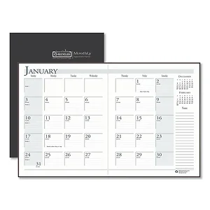 House Of Doolittle 260-02 - Monthly Planner 2023-2025, Recycled Leatherette Cover
