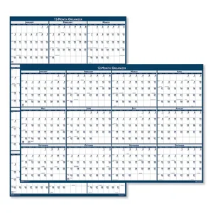 House Of Doolittle 3961 - Reversible Laminated Yearly Wall Calendar - 2024 Edition