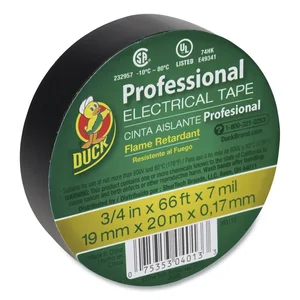 Shurtech 551117 - Black Electrical Tape 0.75" x 66 ft - Pro Grade