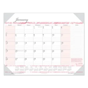 House Of Doolittle 1466 - Breast Cancer Awareness Monthly Desk Pad Calendar