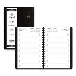 Blue Sky 123853 - Aligned Daily Appointment Planner, Black, 2024