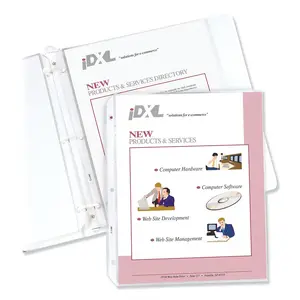C-line CLI 62047 - Heavyweight Poly Sheet Protectors - Legal Size, 7-Hole Punched for 3-Ring or 4-Ring Binders, Clear, Top Loading, 14 x 8-1/2, 50/BX, 62047