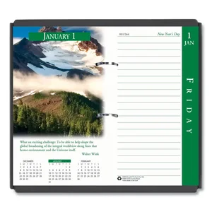 House Of Doolittle 417 - Earthscapes 4-Color Desk Calendar Refill for 2024