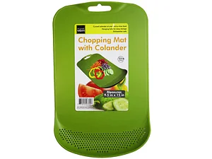 Bulk Buys GE479 - 2-in-1 Chopping Board with Integrated Colander