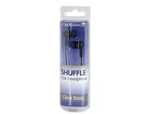 Bulk Buys EC472 - MAGNAVOX Shuffle Black In-Ear Earbuds with Comfort Fit
