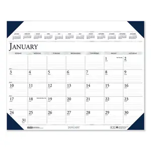 House Of Doolittle 180 - Executive Monthly Desk Pad Calendar 2024 - Non-Refillable