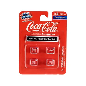 Classic Metal Works 20249 - 1950s-1960s Coca-Cola Chest Coolers 4-Piece Accessory Set