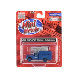 Classic Metal Works 30585 - 1/87 Scale 1960 Ford F-250 Utility Truck - Dark Blue
