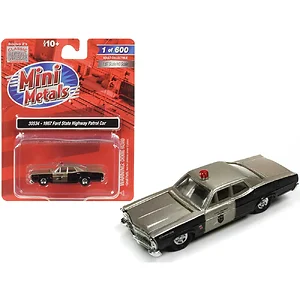 Classic Metal Works 30534 - 1967 Ford State Highway Patrol Car Model - 1/87 Scale