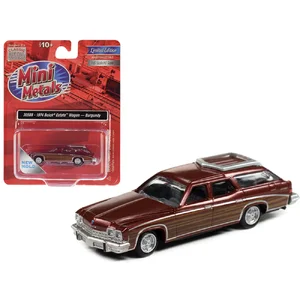 Classic Metal Works 30588 - 1974 Buick Estate Wagon Model - 1:87 Scale, Burgundy Metallic