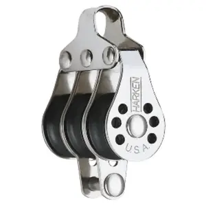 Harken 229F - 22mm Triple Micro Block w/Becket- Fishing