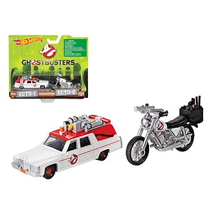Hot Wheels DRW73 - Ghostbusters ECTO-1 & ECTO-2 Diecast Model Set