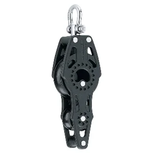 Harken 2656F - 40mm Carbo Air Fiddle Block w/Swivel & Becket - Fishing