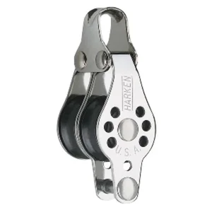 Harken 227 - 22mm Double Micro Block w/Becket- Fishing
