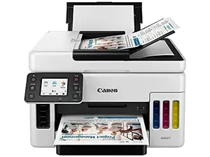 Canon 4470C002 - MAXIFY GX GX6020 Wireless Inkjet Multifunction Printer - Color - White - Copier/Printer/Scanner - 350 sheets Input - Color Flatbed Scanner - Ethernet Ethernet - Wireless LAN - USB - 1 Each - For Plain Paper Print