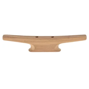Whitecap 60404 - Stylish 10" Teak Cleat for Home and Marine Use